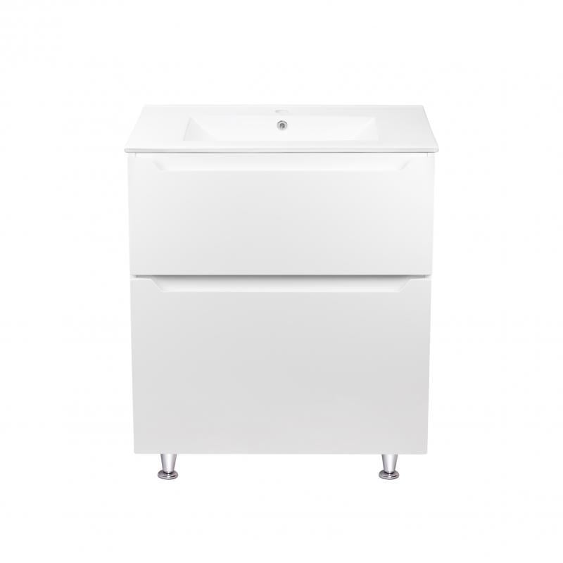 Комплект Q-tap Scorpio 710х825х460 White тумба напольная + раковина врезная Q-tap Scorpio QT1471TNВ7013070CW (13763)