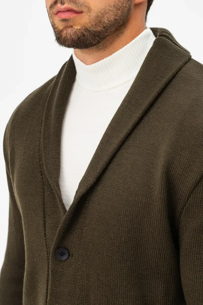 Водолазка чоловіча SVTR з м'якої італійської пряжі р. 54 Хакі (220) - фото 3 Водолазка чоловіча SVTR з м'якої італійської пряжі р. 54 Хакі (220) - фото 3