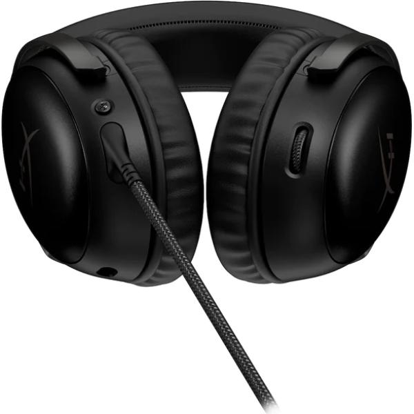 Гарнитура проводная HyperX Cloud III накладная с микрофоном 3,5 мм USB-C DTS 64 Ом Black (727A8AA) - фото 5 Гарнитура проводная HyperX Cloud III накладная с микрофоном 3,5 мм USB-C DTS 64 Ом Black (727A8AA) - фото 5