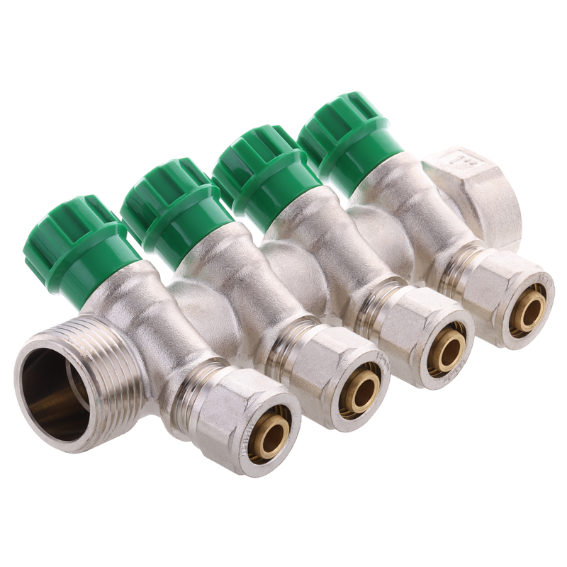 Коллектор вентильный KOER KR.1124-4 с фитингом 1" 4 выхода (KR2834) - фото 2 Коллектор вентильный KOER KR.1124-4 с фитингом 1" 4 выхода (KR2834) - фото 2