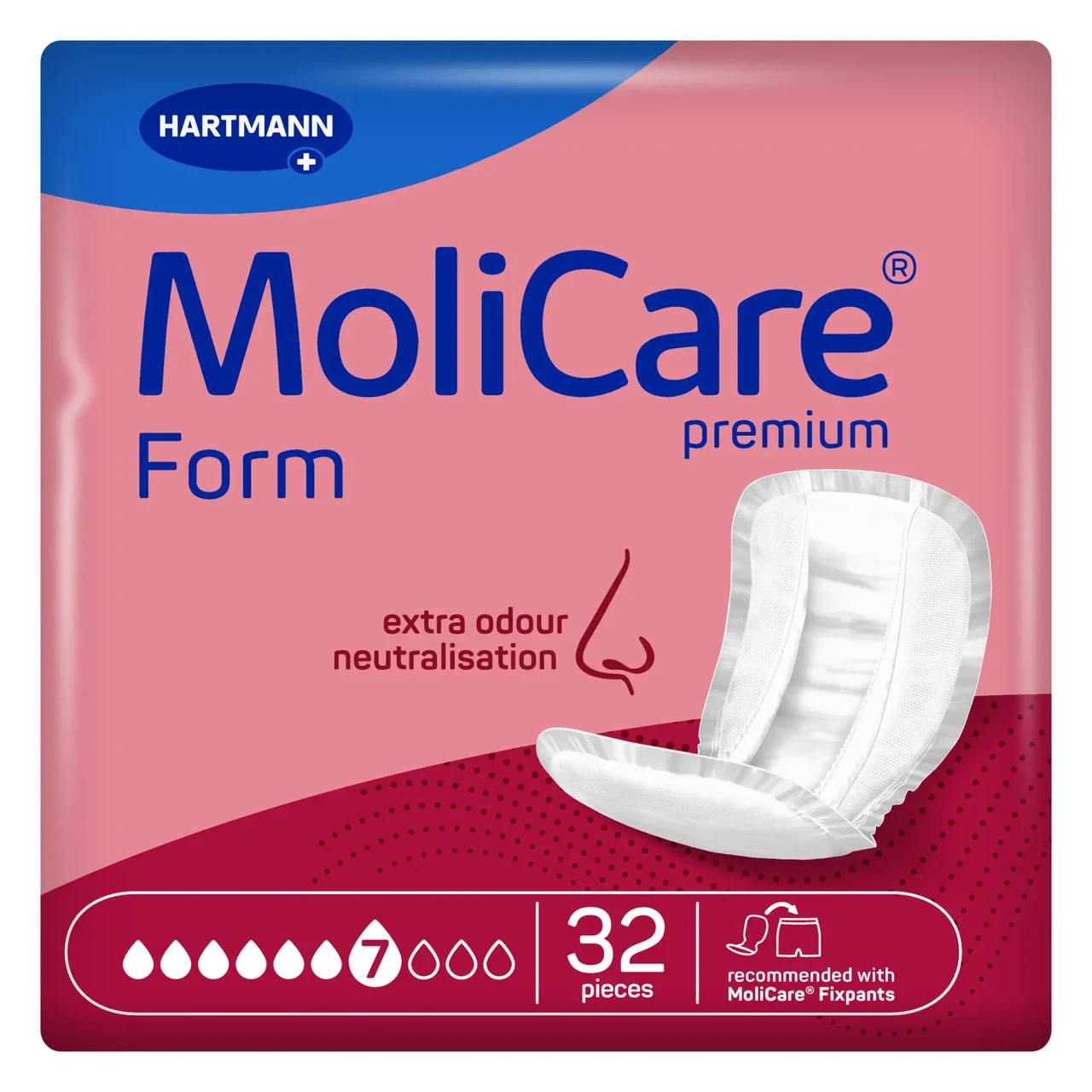 Прокладки при нетриманні анатомічної форми MoliCare Premium Form 7 крапель 32 шт.