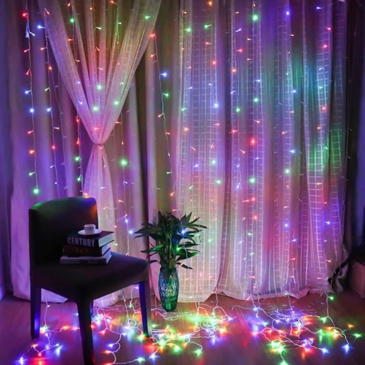 Гирлянда Штора на окно Xmas Водопад 3х3 м (320-RGB)