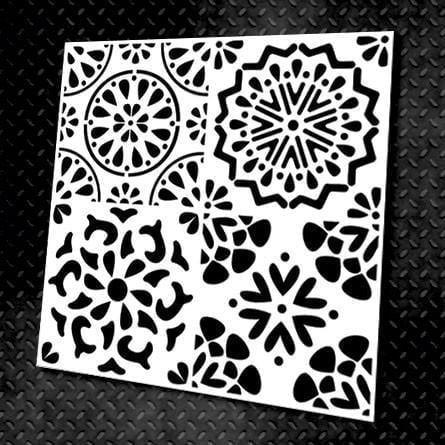 Трафарет багаторазовий DFA Квадратний візерунок 31 для штукатурки та фарби (K00031)