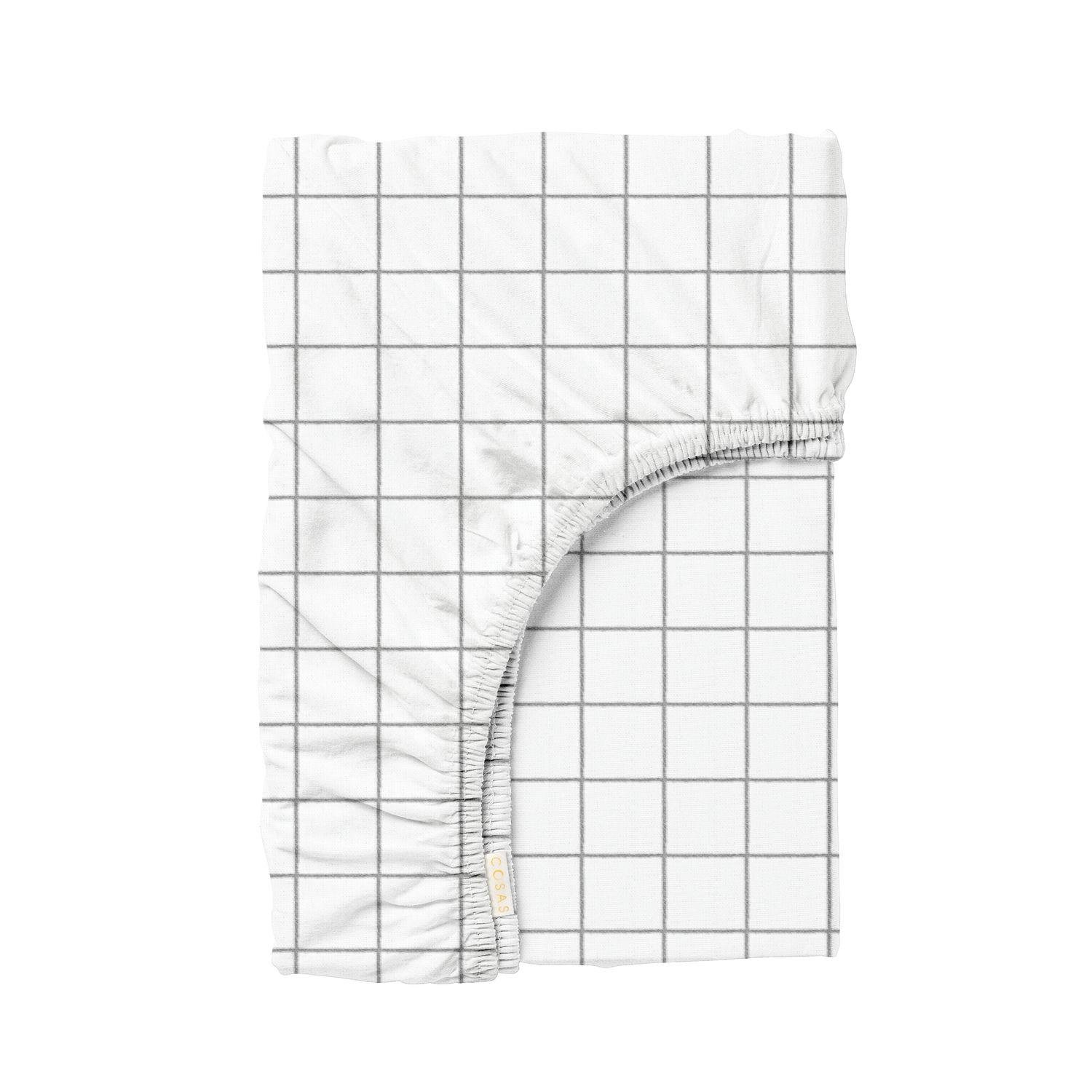 Простынь Cosas на резинке в детскую кроватку 60x120 см Cell (4822052113080)