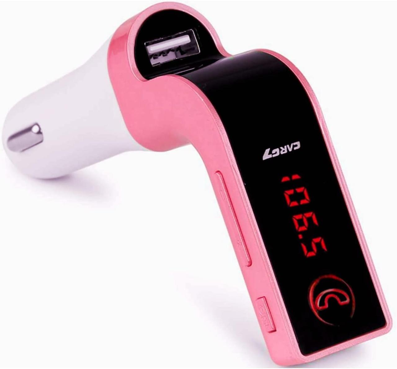 FM-трансмиттер автомобильный 4в1 с Bluetooth/USB/MP3/AUX слотом для micro SD Розовый (МХ-4692-12996E) FM-трансмиттер автомобильный 4в1 с Bluetooth/USB/MP3/AUX слотом для micro SD Розовый (МХ-4692-12996E)