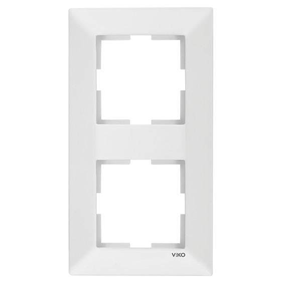 Рамка на 2 места вертикальная VIKO Meridian Белый (90979022-WH)
