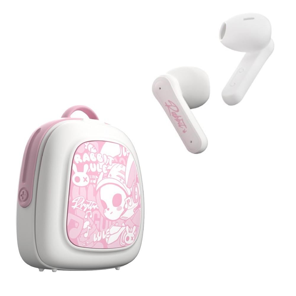 Наушники беспроводные сенсорные LULE GS-T1 с зарядным кейсом Pink