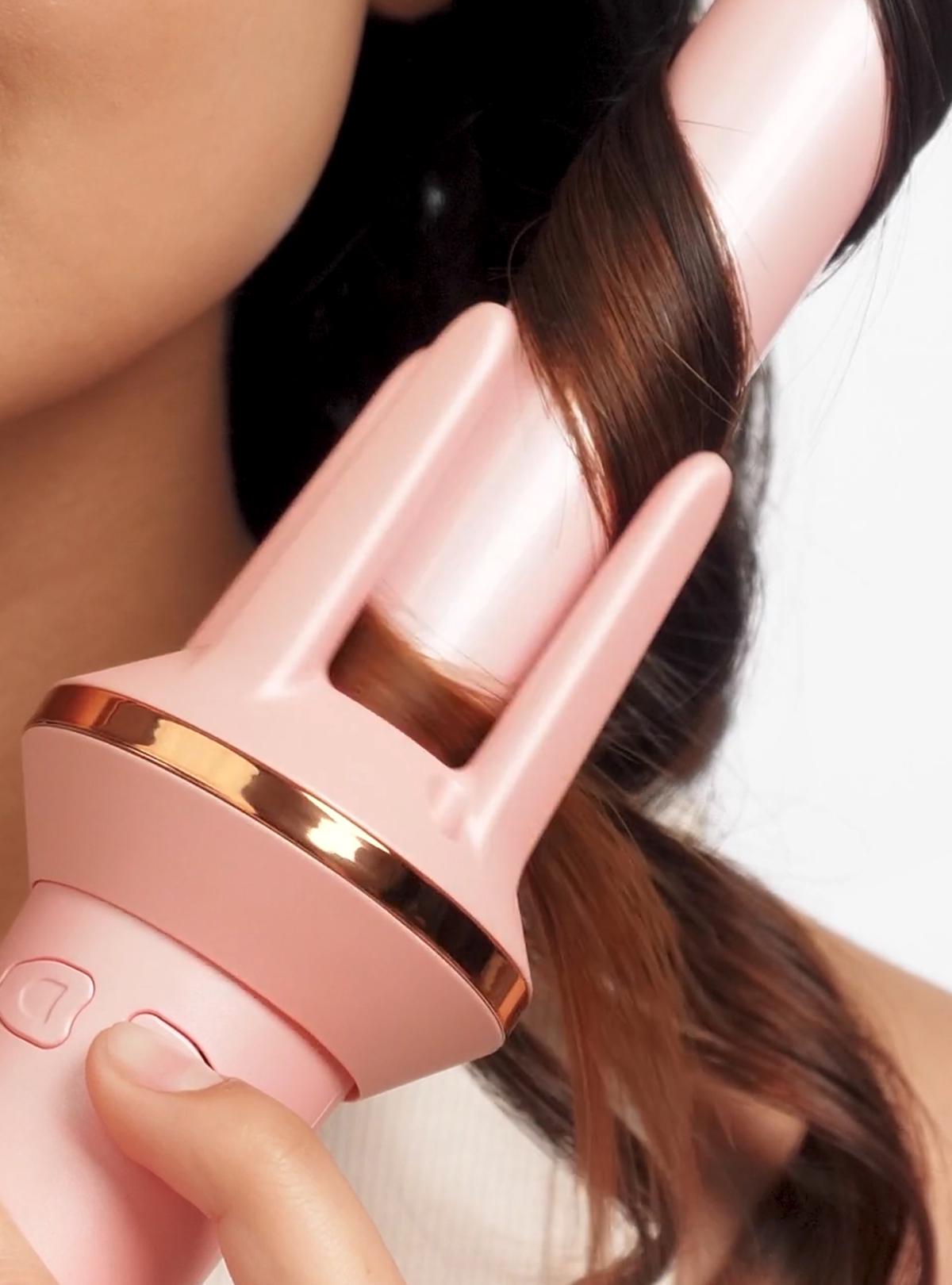 Плойка автоматична стайлер для волосся локонів і хвиль керамічне покриття OnePro Рожевий (73853) - фото 12 Плойка автоматична стайлер для волосся локонів і хвиль керамічне покриття OnePro Рожевий (73853) - фото 12