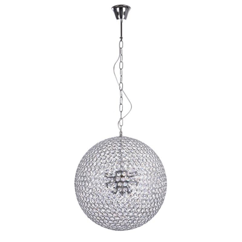Люстра подвесная хрустальный шар лофт Brille Br-01 386S/9 E14 CH