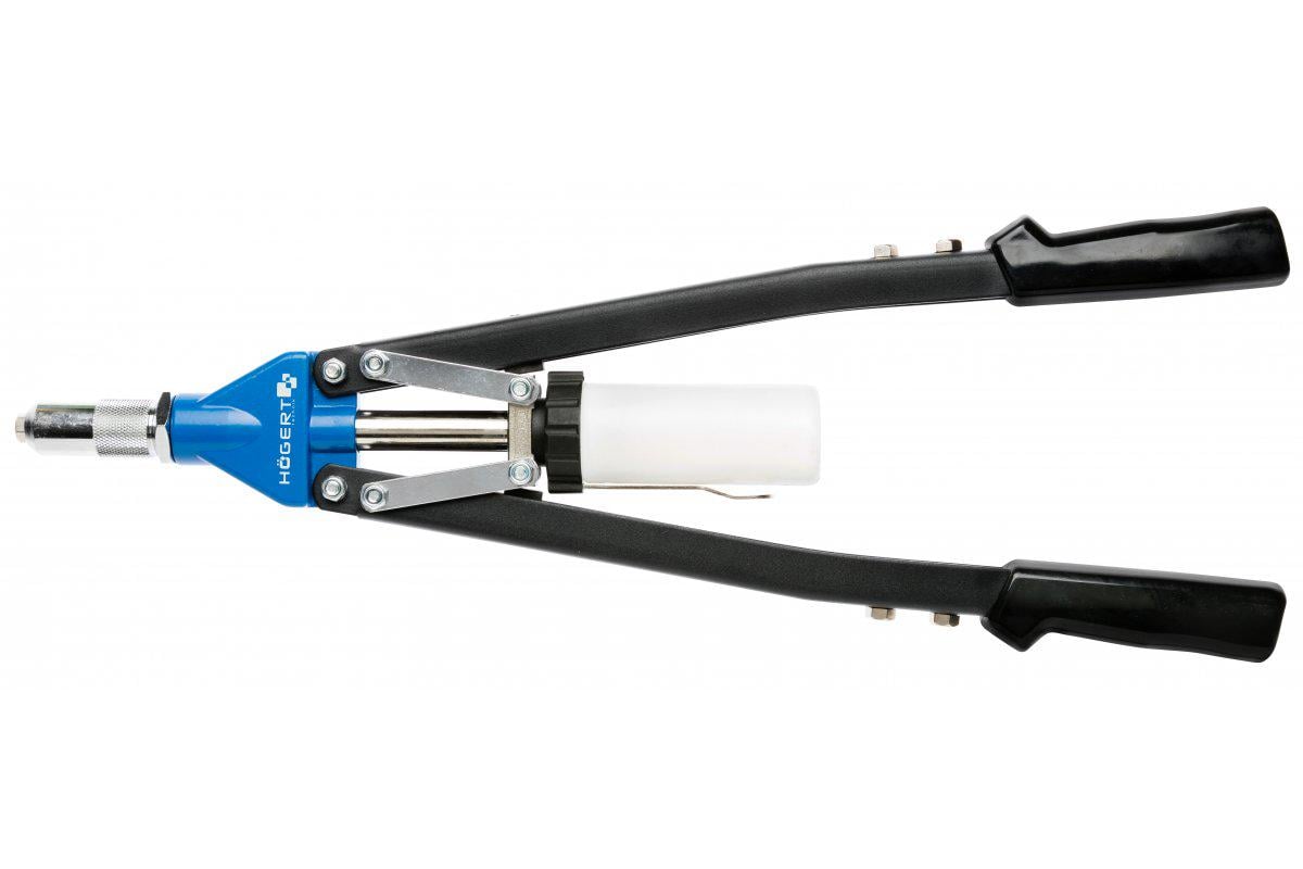 Заклепочник ручний для сталевих та алюмінієвих заклепок 5 змінних головок до 6,4 мм 530 мм (HT2C156) Заклепочник ручний для сталевих та алюмінієвих заклепок 5 змінних головок до 6,4 мм 530 мм (HT2C156)