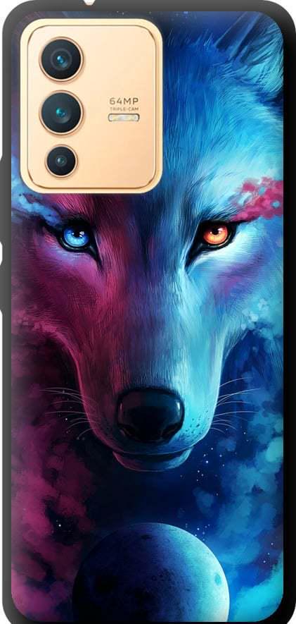 Чехол на Vivo V23 Арт-волк (3999b-2642-42517)