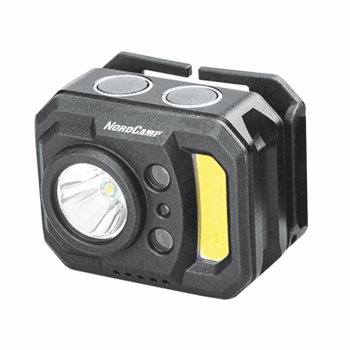 Фонарь налобный Nord Camp 140+130 Lm 3 W XPE+3 W COB/850 mAh/с сенсором Бело-красный Фонарь налобный Nord Camp 140+130 Lm 3 W XPE+3 W COB/850 mAh/с сенсором Бело-красный