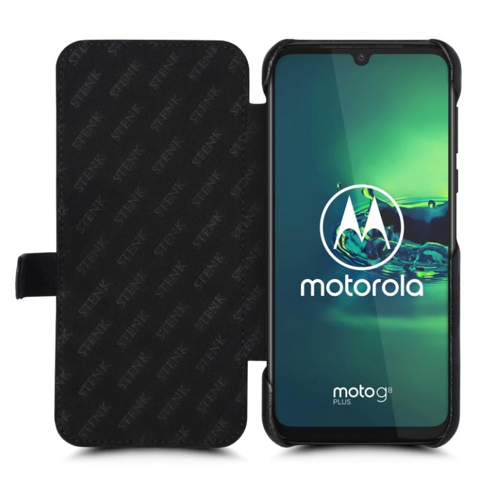 Чехол книжка Stenk Premium для Motorola Moto G8 Plus Черный (68510)