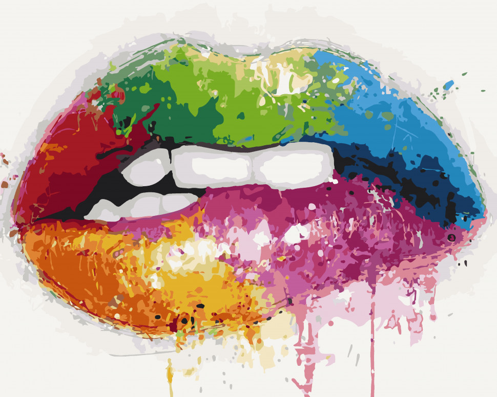 Картина по номерам Art Craft Яркие уста 40х50 см (10222-AC)