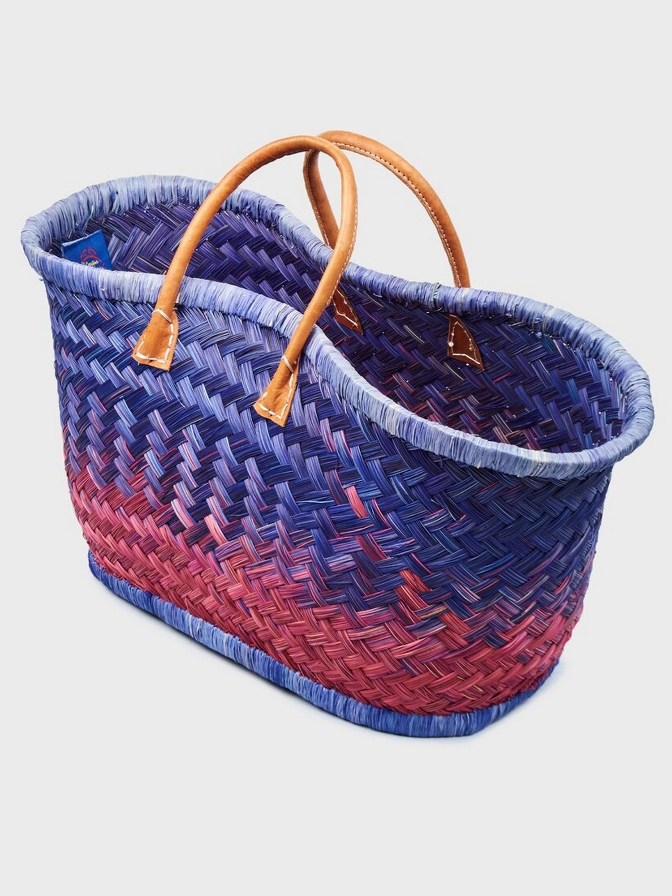 Пляжна сумка LE COMTOUR DE LA PLAGE Aravola BM_Bicolor_329 Синій/Червоний - фото 2 Пляжна сумка LE COMTOUR DE LA PLAGE Aravola BM_Bicolor_329 Синій/Червоний - фото 2