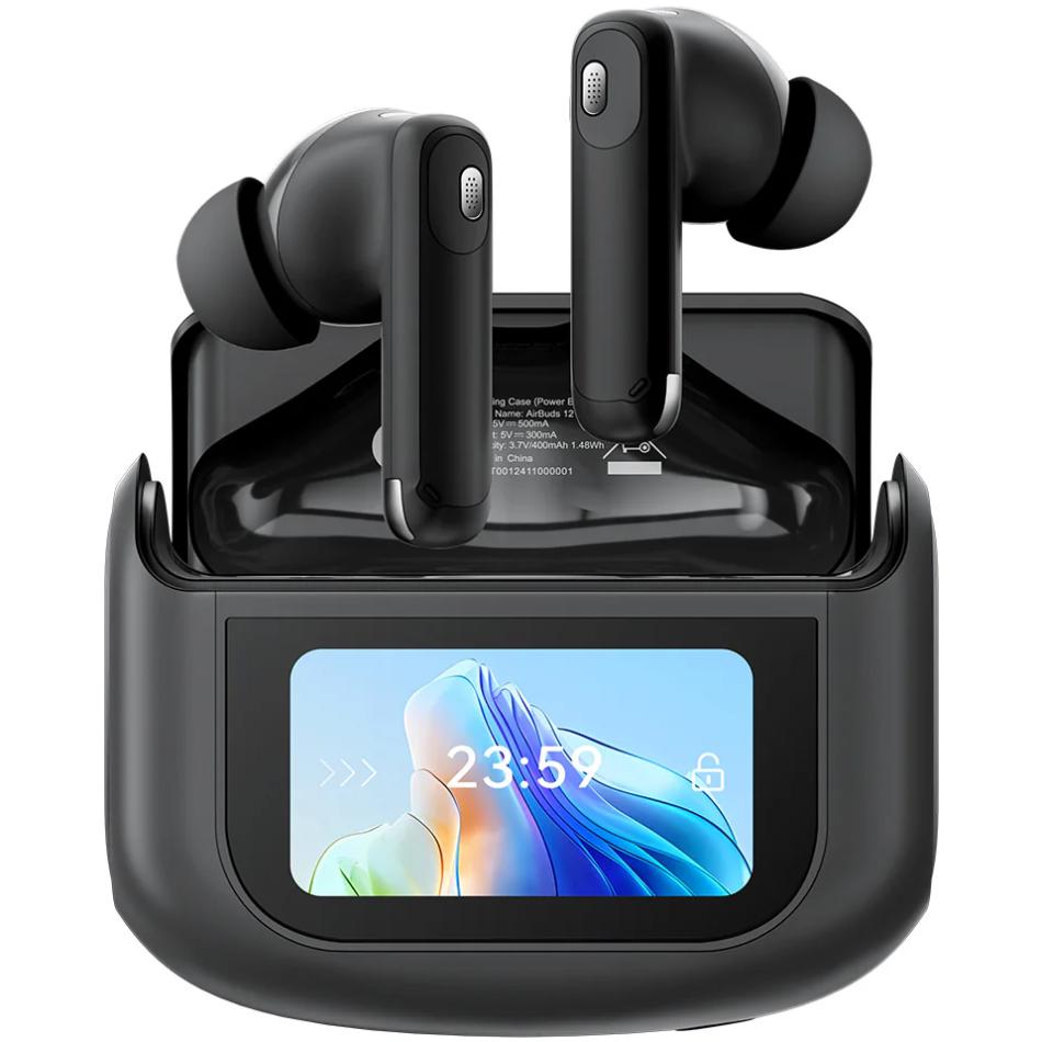 Наушники беспроводные Blackview AirBuds 12 TWS BT5.4 400 mAh Black (6931548319719)