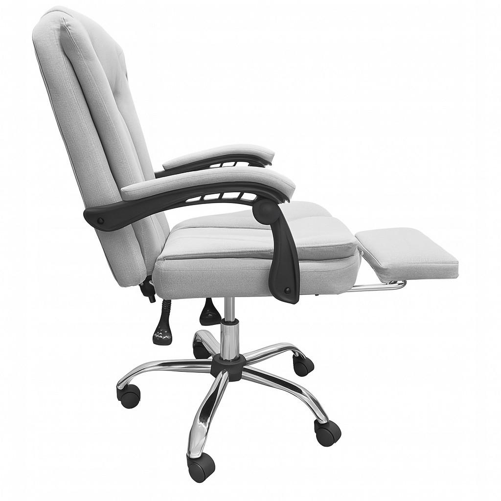 Офисное кресло BOSS KO22SZ VIP Premium с массажной подушкой с подножкой Серый (17360) - фото 4 Офисное кресло BOSS KO22SZ VIP Premium с массажной подушкой с подножкой Серый (17360) - фото 4