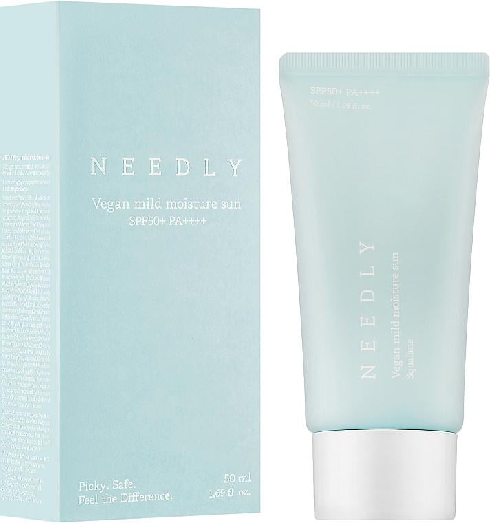 Крем увлажняющий солнцезащитный Needly Vegan Mild Moisture Sun SPF 50+ PA++++ с растительным скваланом 50 мл (1790818568)