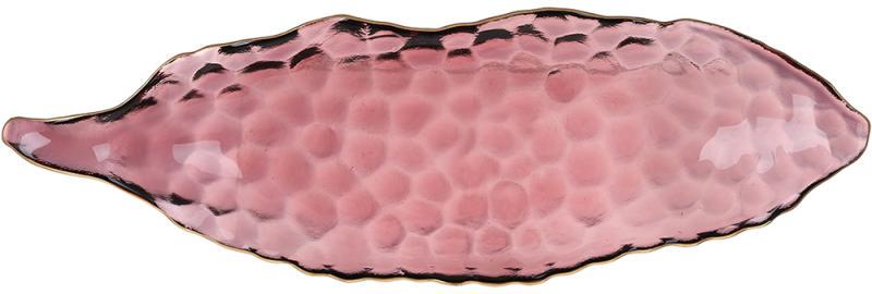 Блюдо сервировочное Bauble 39х12х5 см Пурпурное/Золотое (32328544)