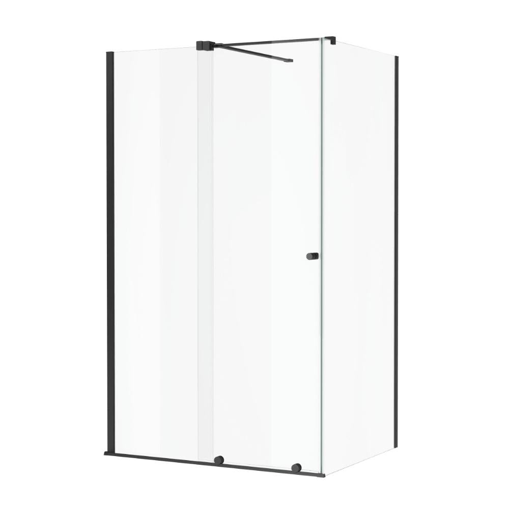 Душевая кабина Excellent Ortigo 200х140x100 стекло 8 мм, без подонна, черная матовая (KAEX.5016.K.1400.1000.BL)