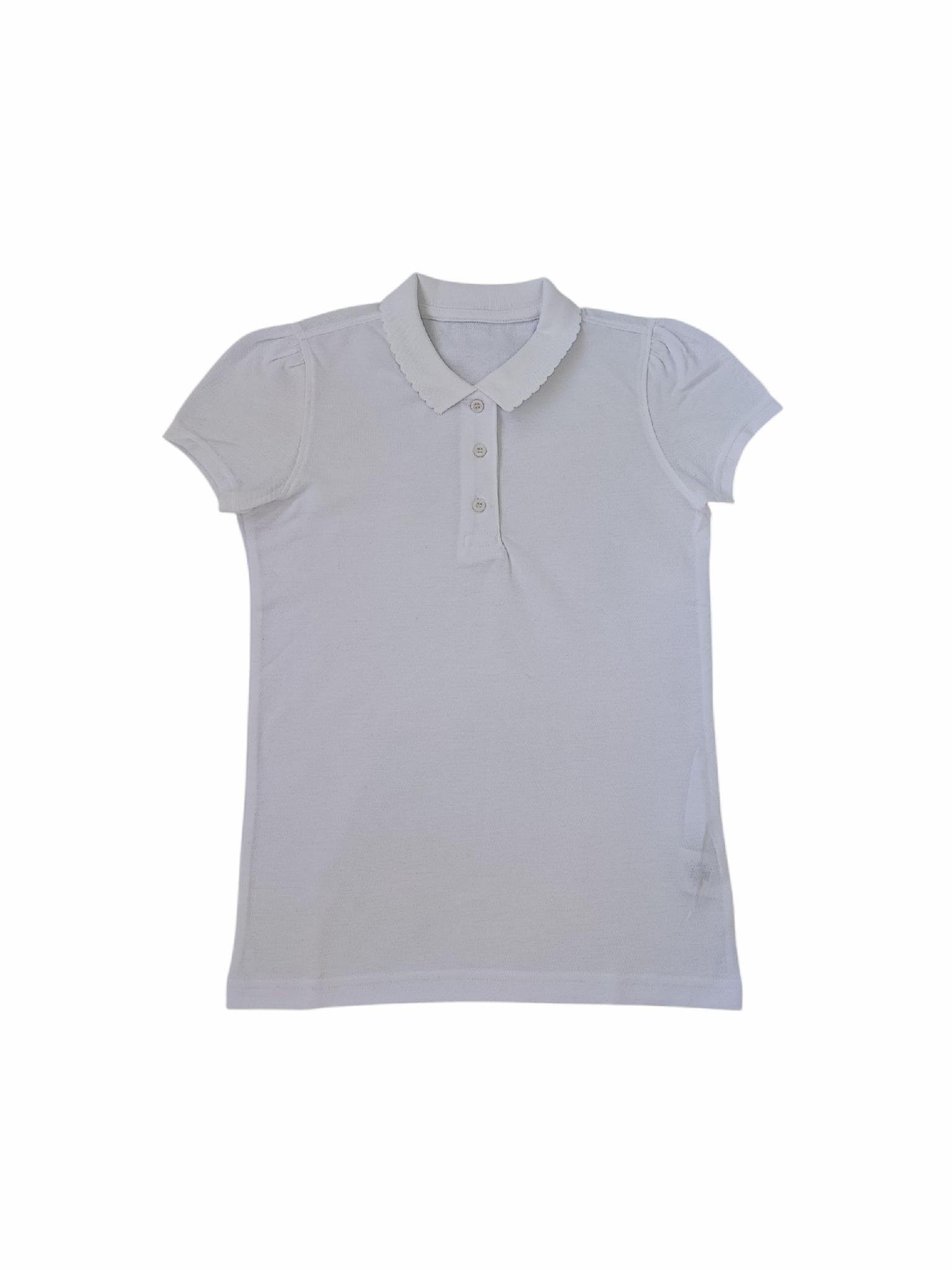 Футболка-поло підліткова slim для дівчинки George 134-140 см Білий (25091709) Футболка-поло підліткова slim для дівчинки George 134-140 см Білий (25091709)