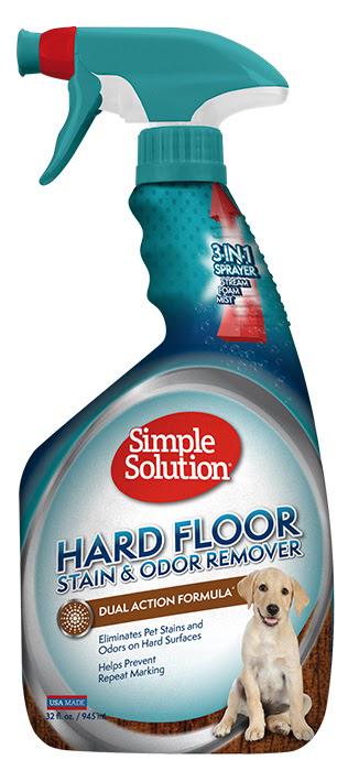 Средство Simple Solution Hardfloors stain and odor remover для нейтрализации запахов и удаления стойких пятен с твердых поверхностей от жизнедеятельности домашних животных 945 мл (ss11041)