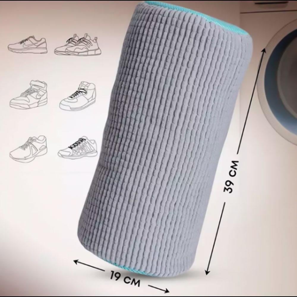 Мешок для стирки обуви в стиральной машине из микрофибры универсальный Серый (TA0145_3) - фото 4 Мешок для стирки обуви в стиральной машине из микрофибры универсальный Серый (TA0145_3) - фото 4