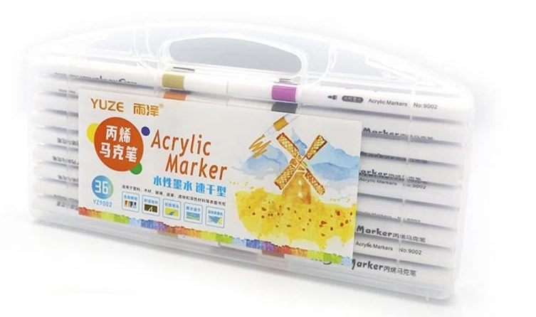 Набор акриловых скетчмаркеров Yuze 36 цветов