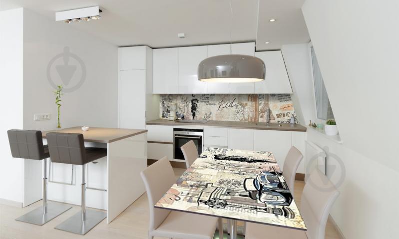 Наклейка виниловая на стол Zatarga «Газета» 600х1200 мм Z180682st