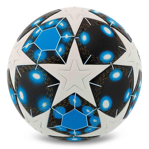 М’яч футбольний STARS SP-Sport FB-7590 №5 PU ламінований клеєний Біло-синій (31773309)