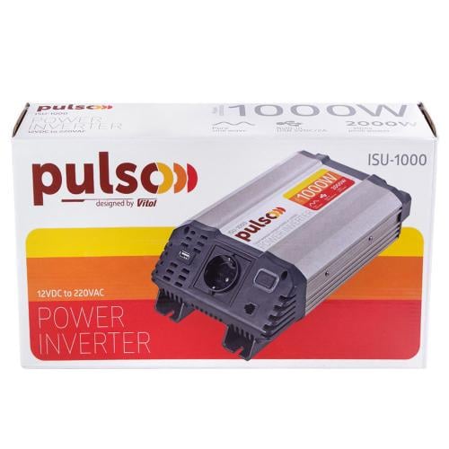 Автомобильный инвертор PULSO ISU-1000 12V-220V 1000W USB-5V 2A - фото 2