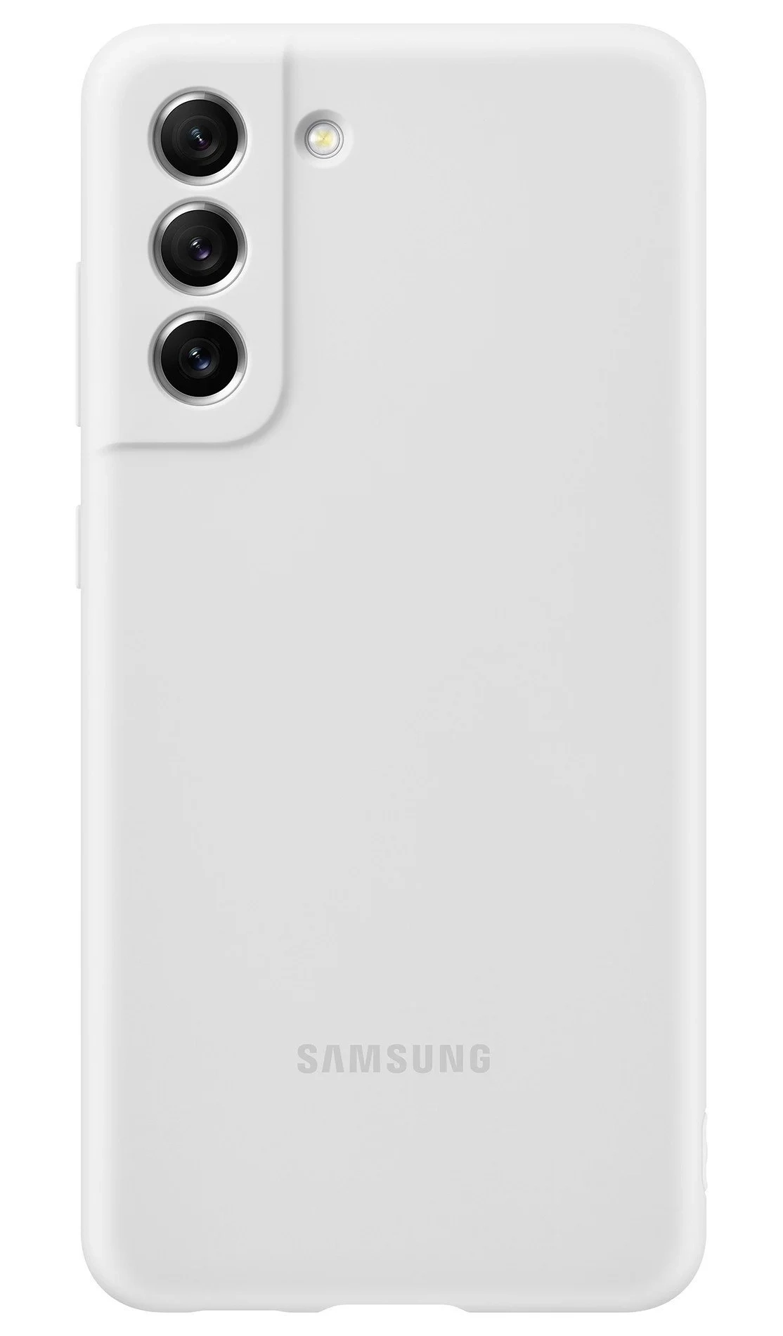 Чехол силиконовый Silicone Cover Samsung Galaxy S21 FE G990 EF-PG990TWEGRU White