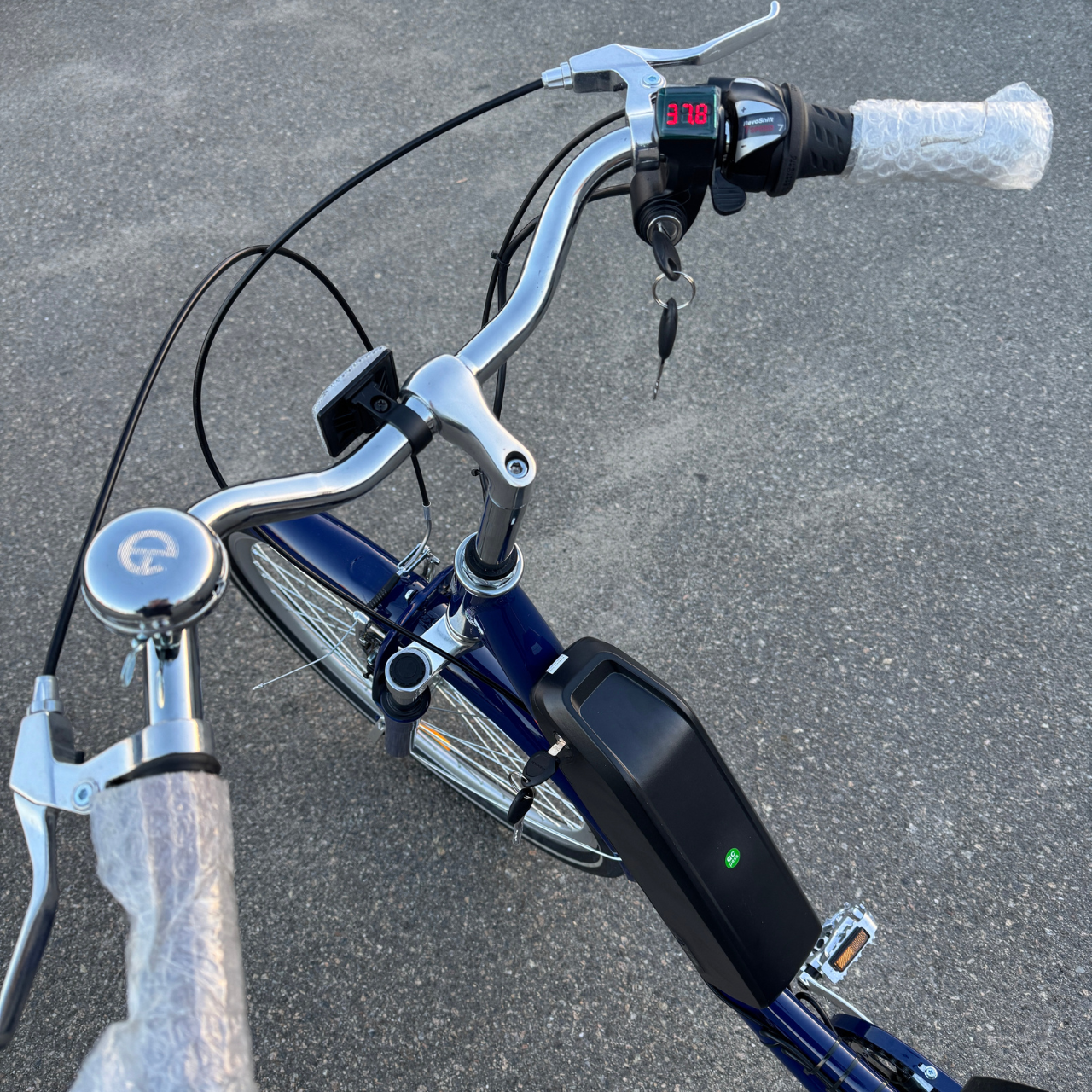 Велосипед з електроприводом AL Dorozhnik eRUBY DD FR 26" рама-17" 36B 15Ахч 500 Вт 50 км запас ходу з амортизаційною вилкою - фото 3