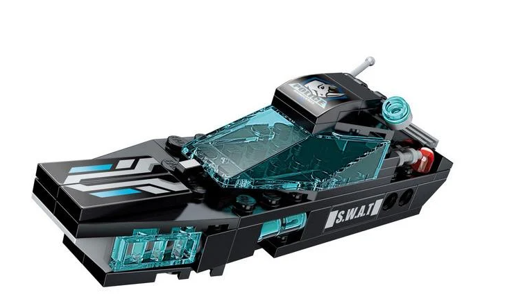 Конструктор Qman Транспорт с оружием 74 дет.