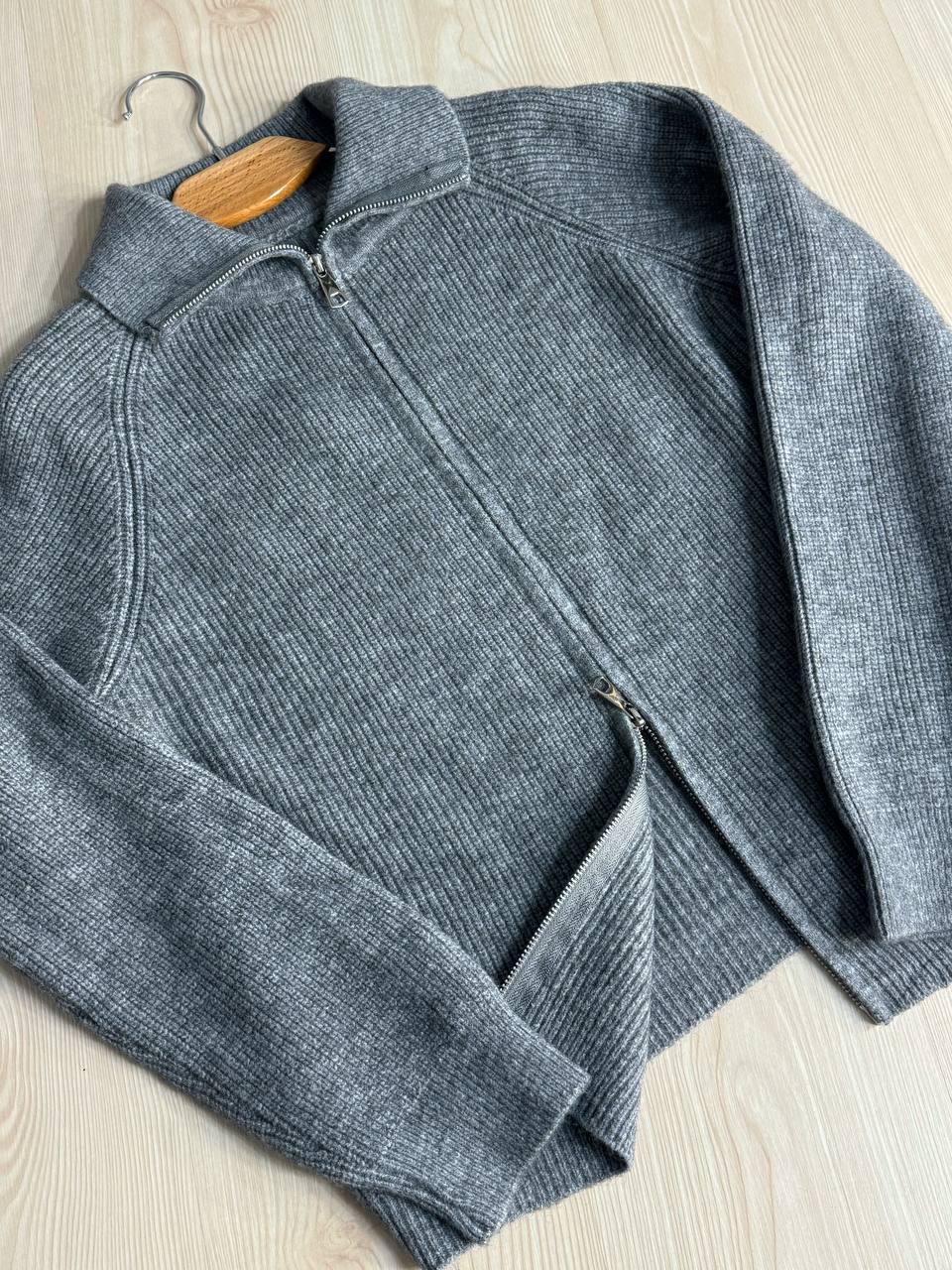 Кардиган женский A-N 1899 свитер на молнии вязаный OS Серый (5411) - фото 3