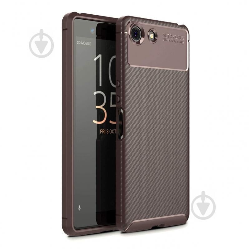 Чехол Carbon Case Sony Xperia Ace Коричневый (hub_zpJZ60151)