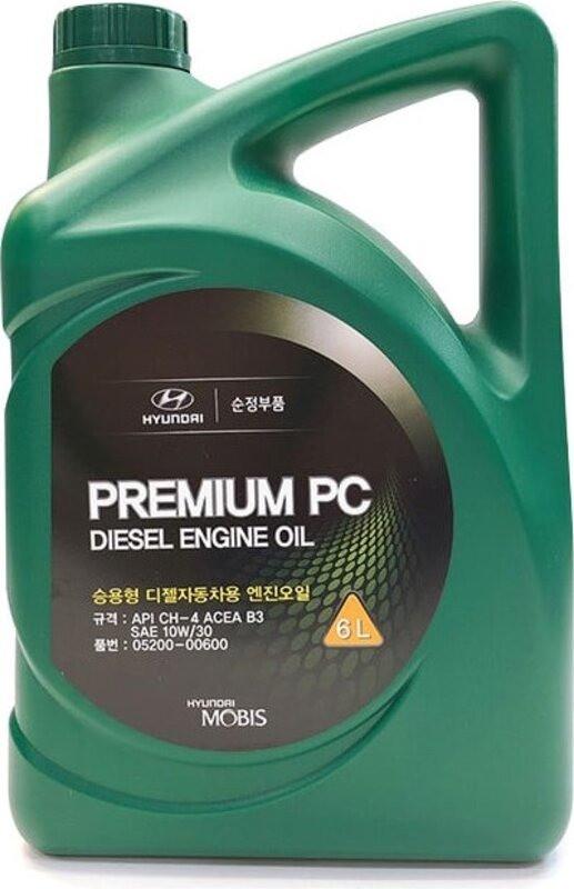 Моторное масло Mobis Premium PC Diesel 10W-30 6 л (0520000600)