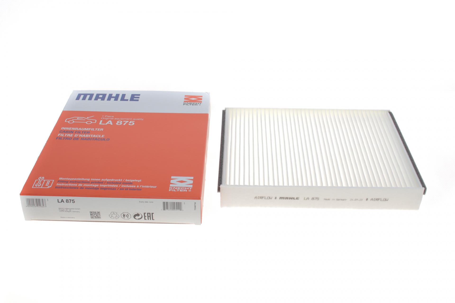 Фильтр салона KNECHT для Ford Transit Connect 1,0/1,6TDCi 13- (LA 875)