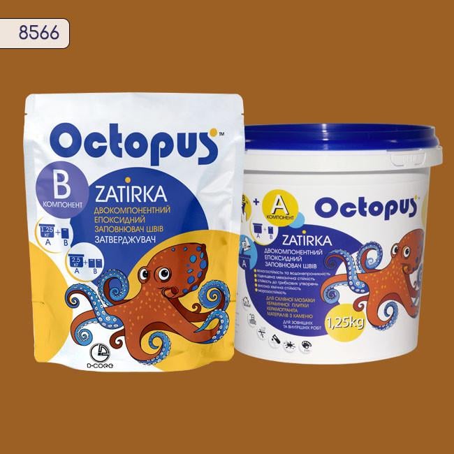 Затирка для плитки Octopus Zatirka 8566 эпоксидная 1,25 кг