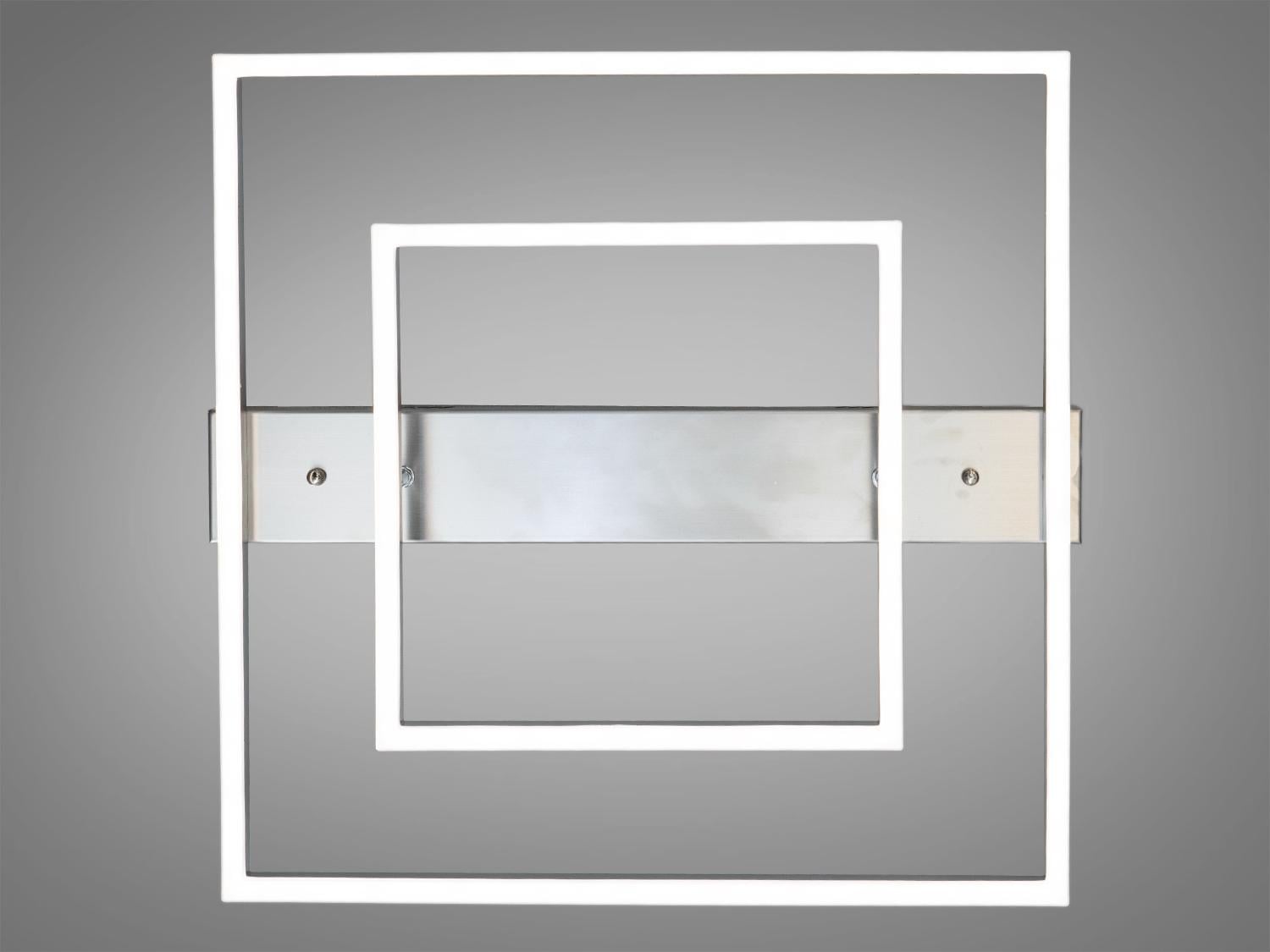 Люстра потолочная светодиодная пульт/диммер 60 Вт Хром матовый (2547NEW HR dimmer)