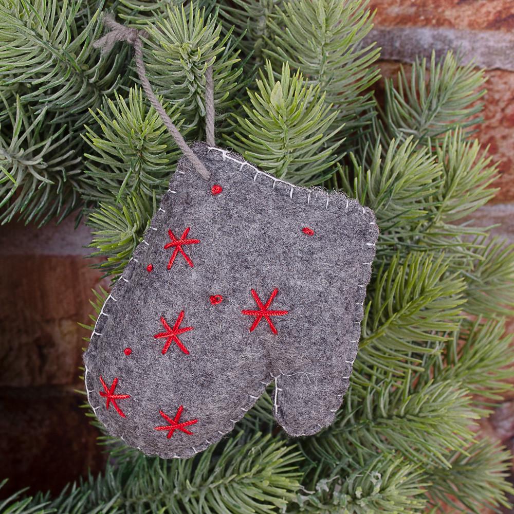 Подвесная игрушка Варежка Серый (4303)