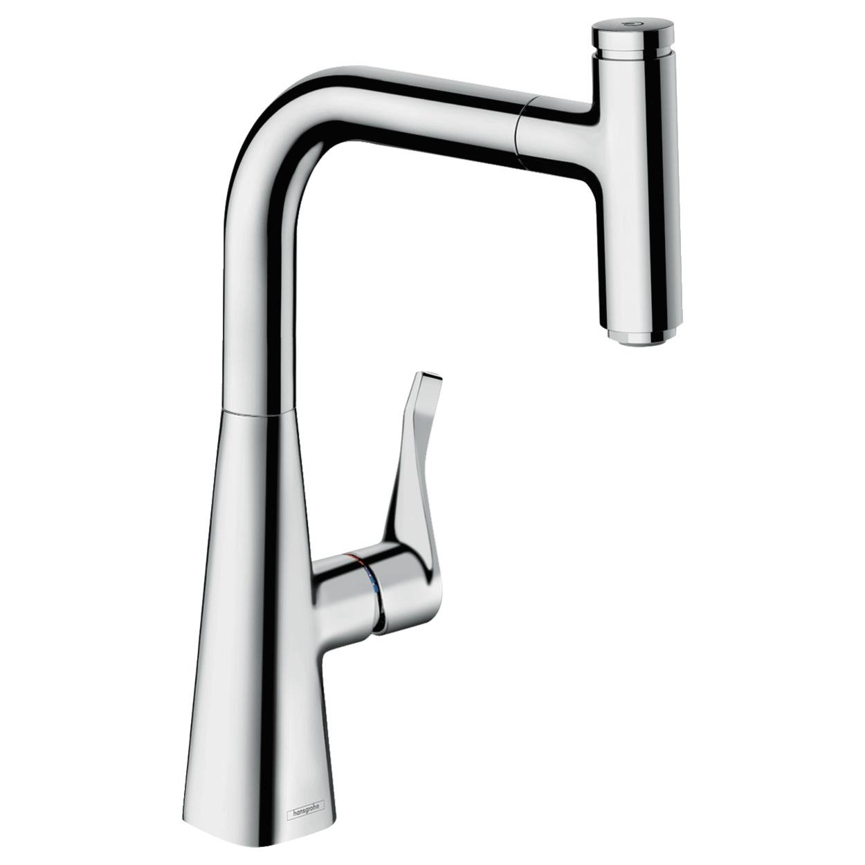 Змішувач для кухні Hansgrohe Metris Select M71 14857000 із висувною лійкою Хром (112039)