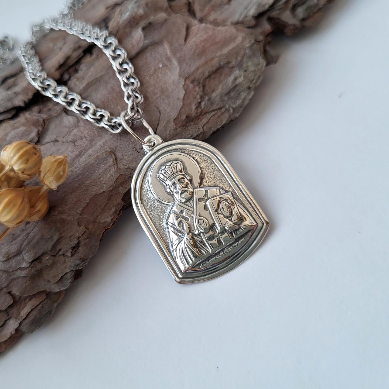 Икона серебряная Николай 925 пробы 1,90 г (3067ч)