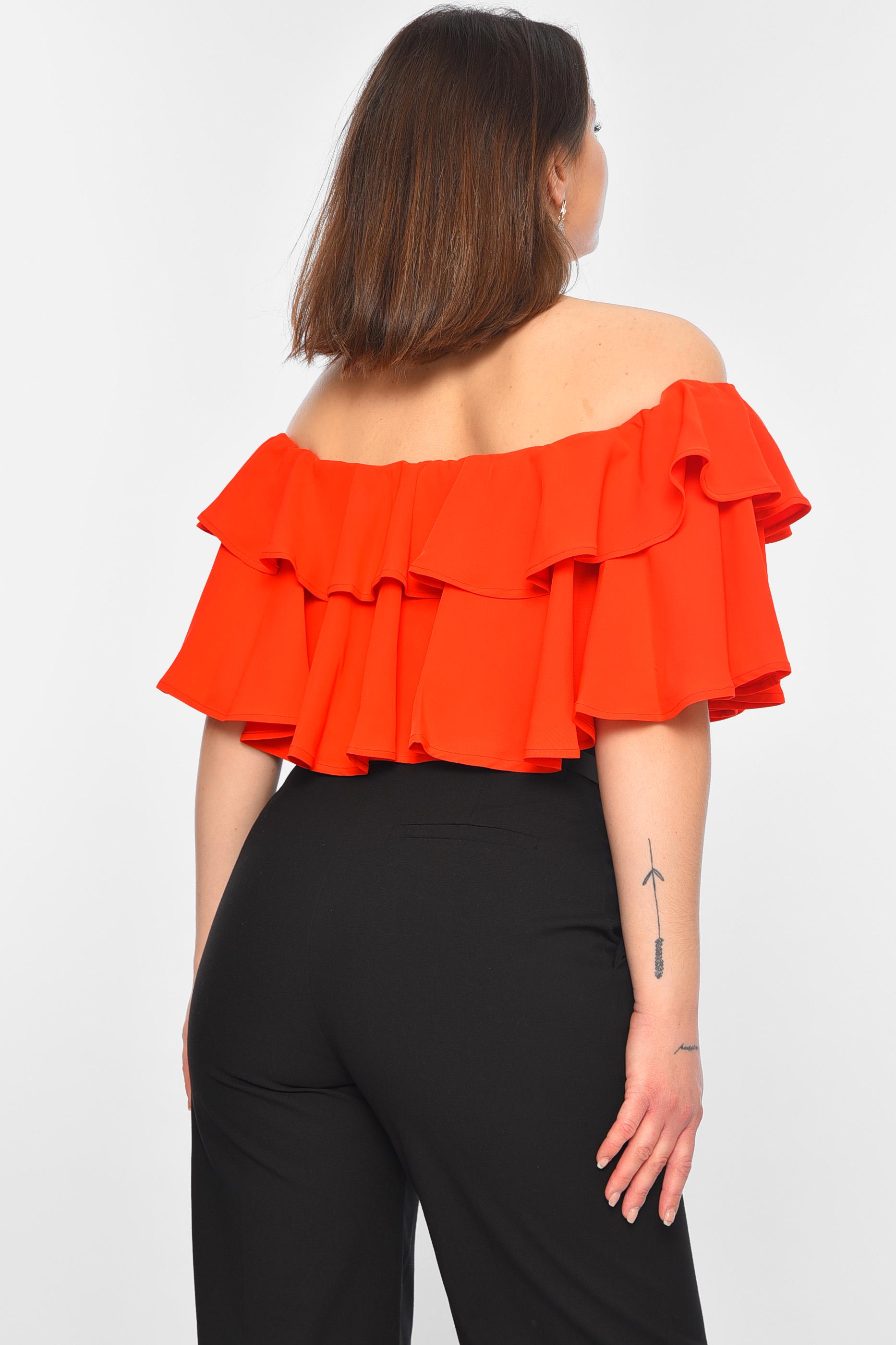 Блуза-топ женская р. 42 Красный (170806) - фото 3 Блуза-топ женская р. 42 Красный (170806) - фото 3