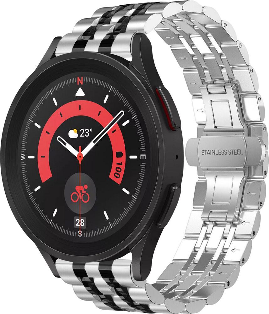 Браслет металлический Spinye Line для Galaxy Watch 5 Pro Silver Black (29646-69) Браслет металлический Spinye Line для Galaxy Watch 5 Pro Silver Black (29646-69)