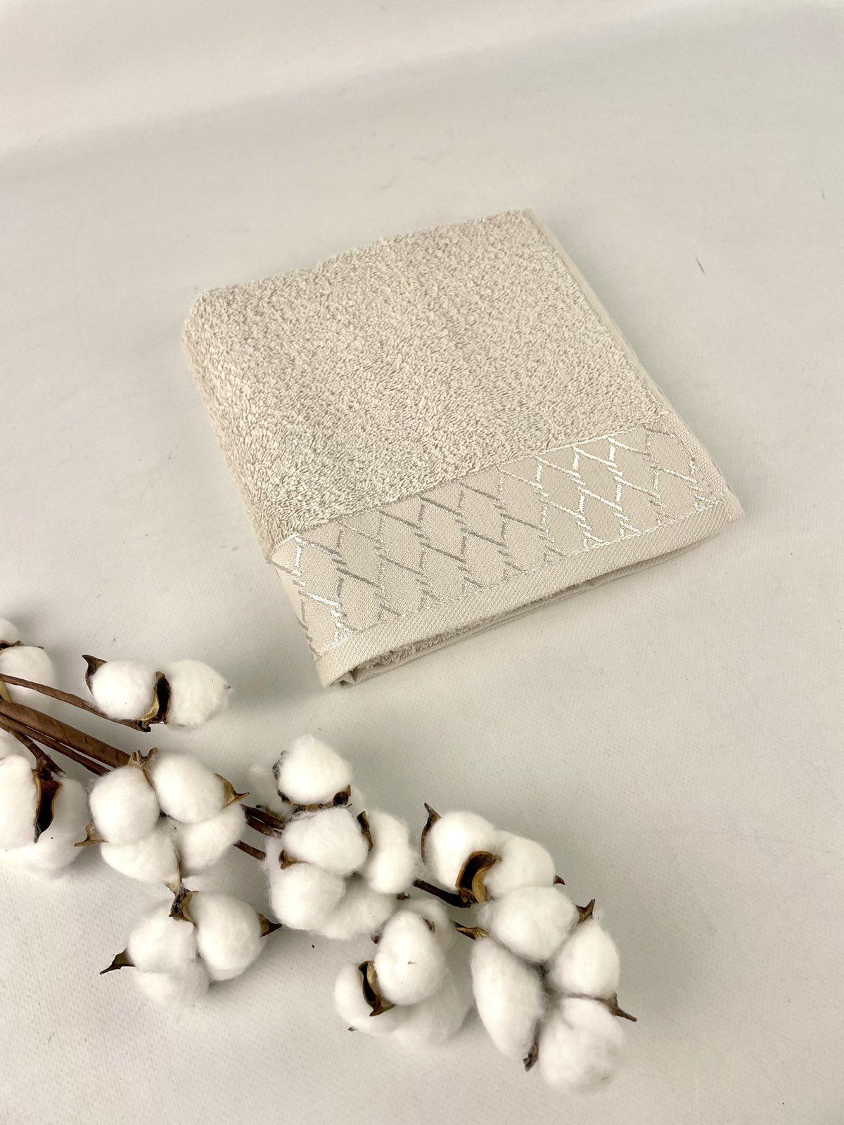 Рушник AE Zefir 50х90 см Бежевий (CN37525) - фото 1 Рушник AE Zefir 50х90 см Бежевий (CN37525) - фото 1