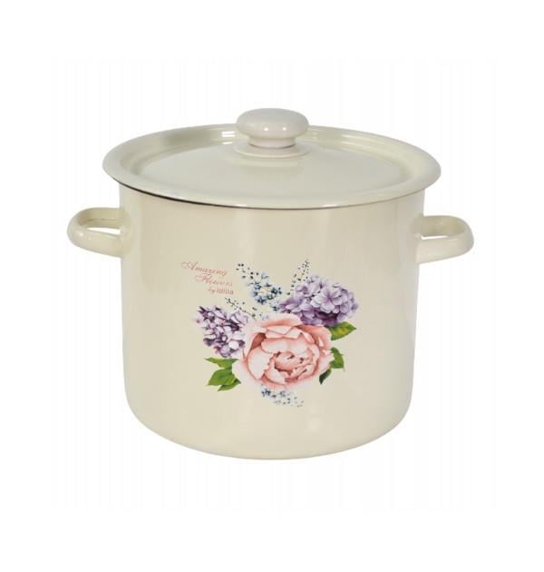 Кастрюля эмалированная Epos Amazing flowers 7 л 22-66-000524