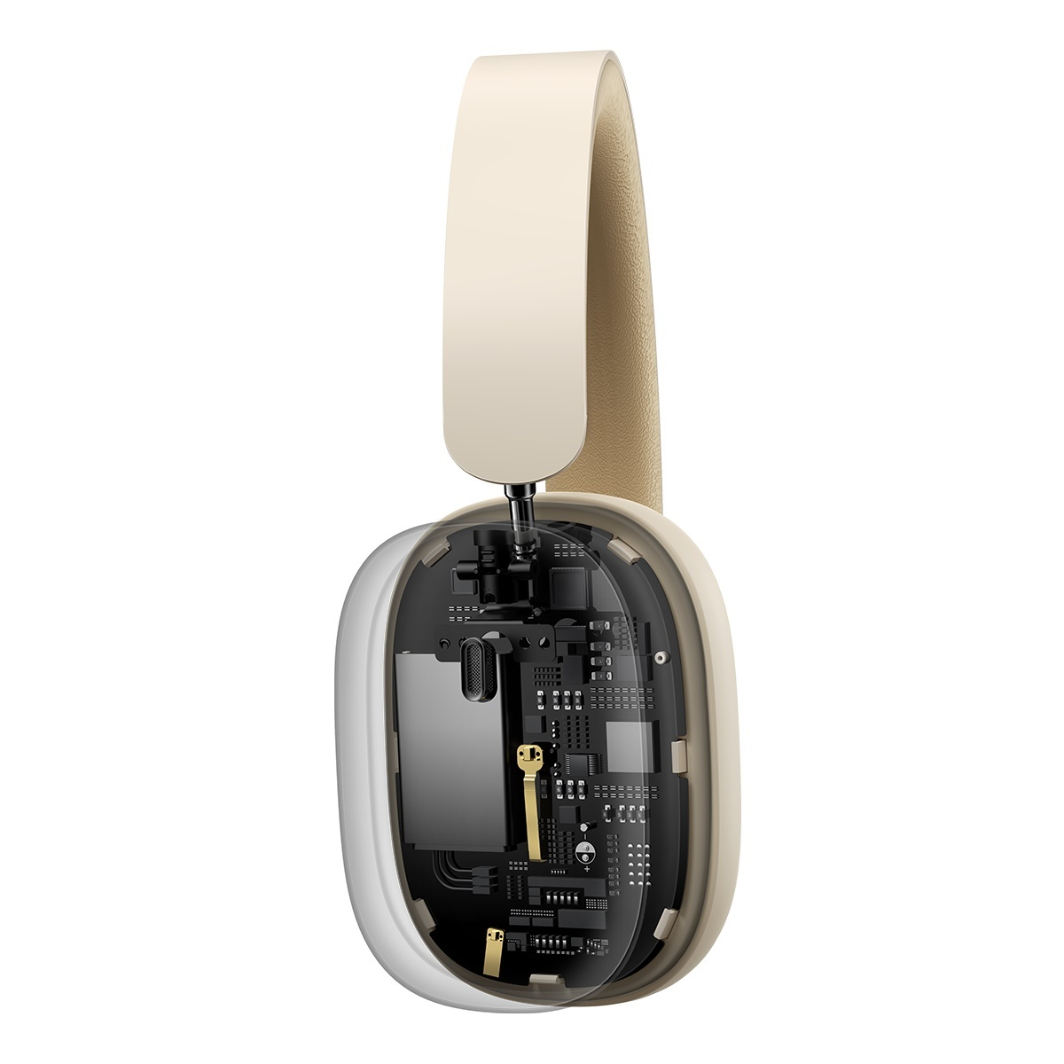 Навушники Baseus Bowie H1 Noise-Cancelling Wireless Headphones Rice White (NGTW230002) - фото 4