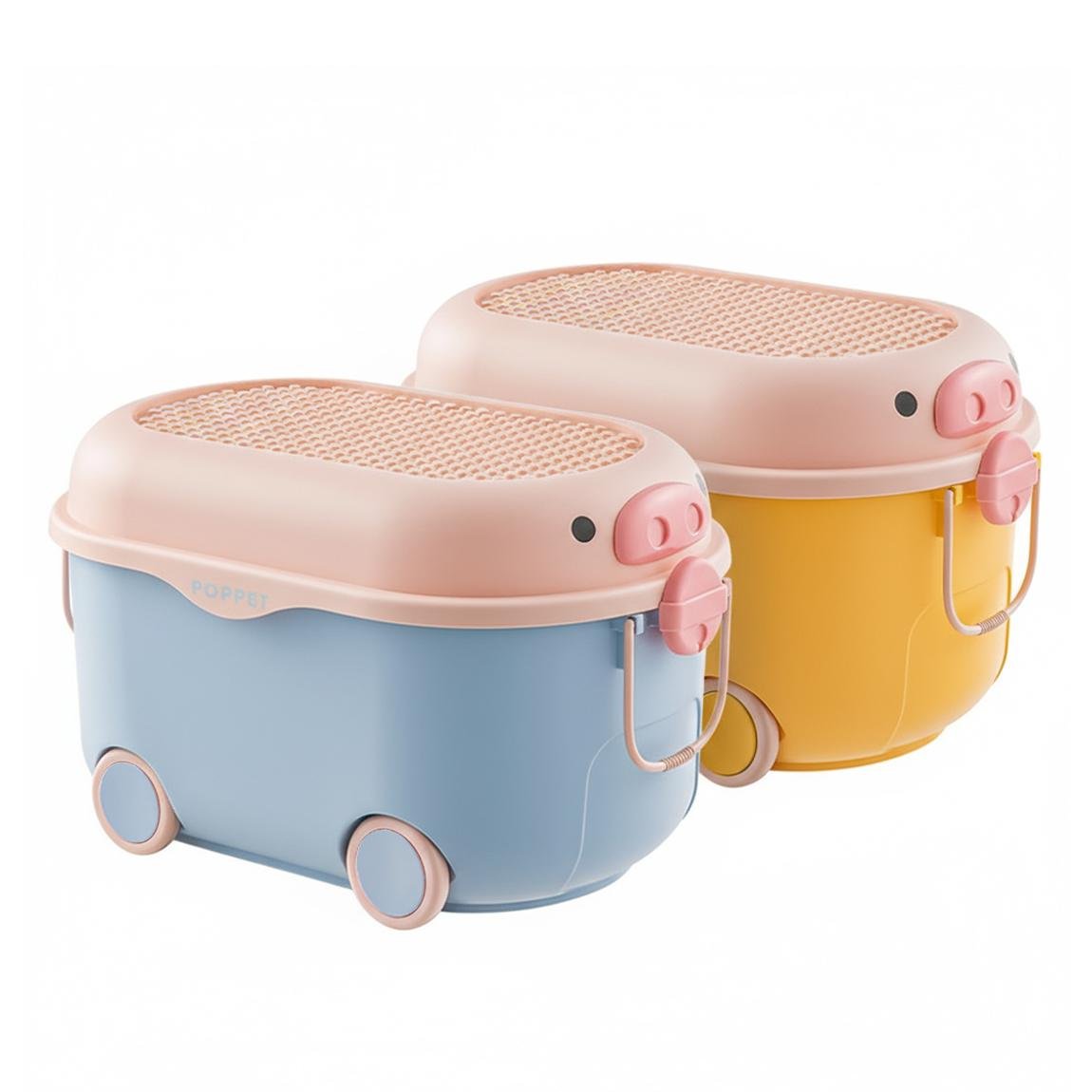 Комплект больших ящиков для хранения игрушек Poppet Свинки (PP-002-BY) Комплект больших ящиков для хранения игрушек Poppet Свинки (PP-002-BY)