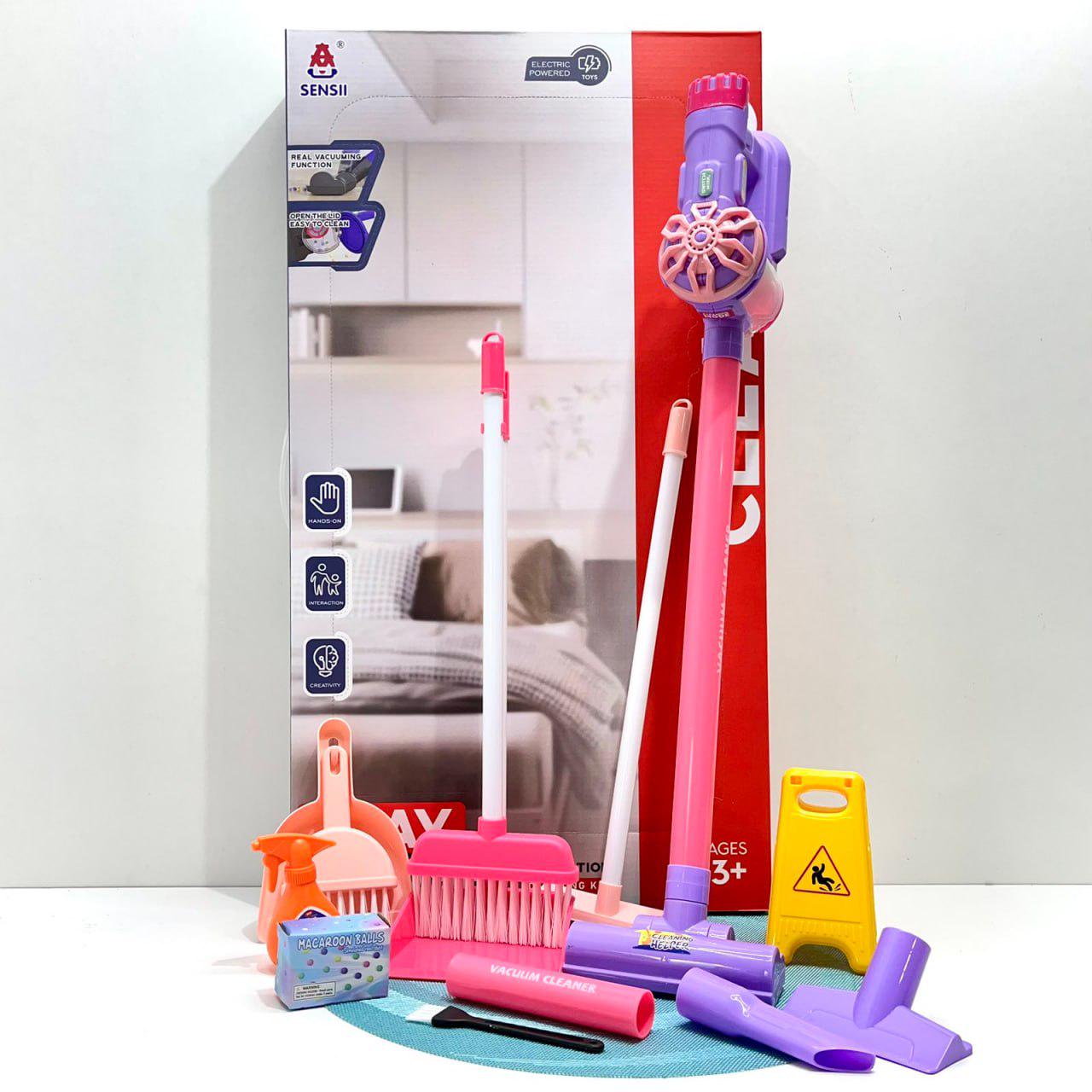 Детский игровой набор Limo Toy для уборки с пылесосом 62 см Фиолетовый (096-60A-B) - фото 1 Детский игровой набор Limo Toy для уборки с пылесосом 62 см Фиолетовый (096-60A-B) - фото 1